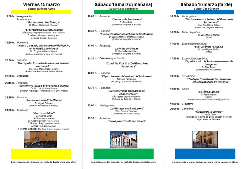 jornadas patrimonio santomera 2019 2
